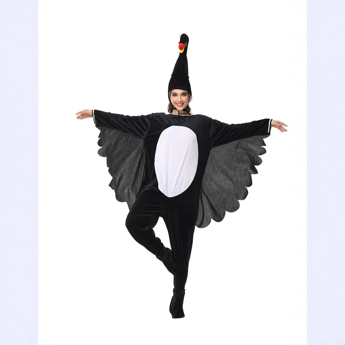 Swan Animal Costume for Kids and Adults, product photo 5 on a white background