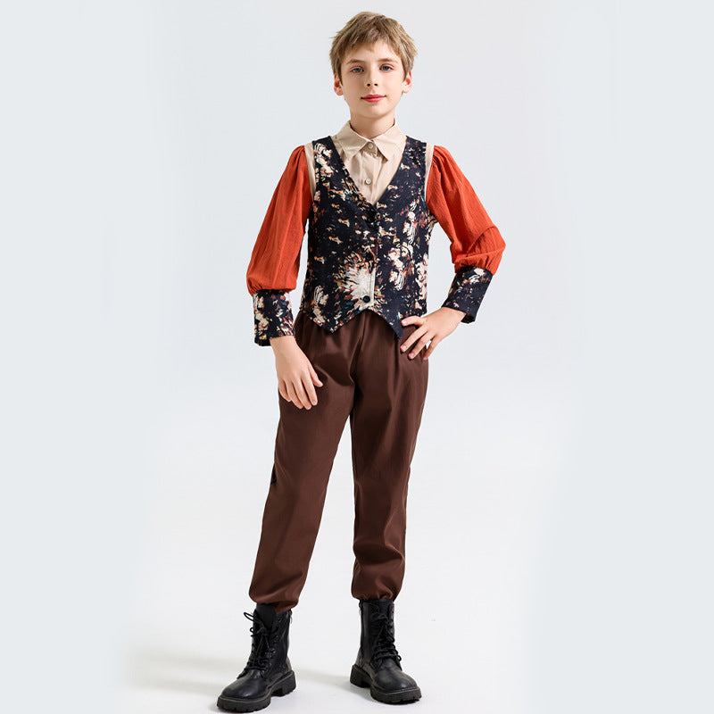 Medieval Victorian Vintage Costume for Girls and Boys, costume photo 5