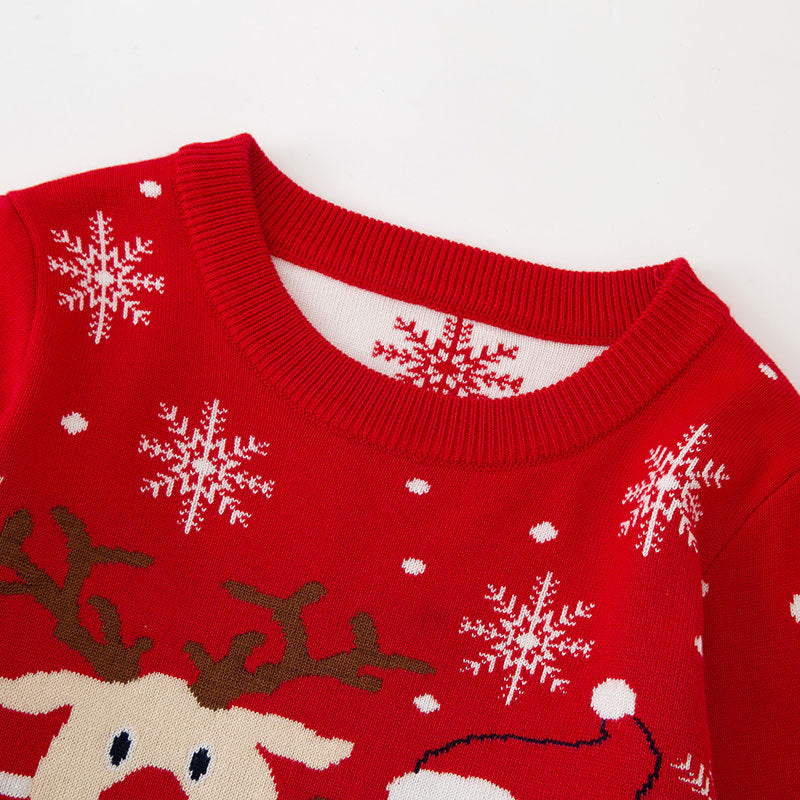 Children's Christmas cartoon baby base pullover sweater