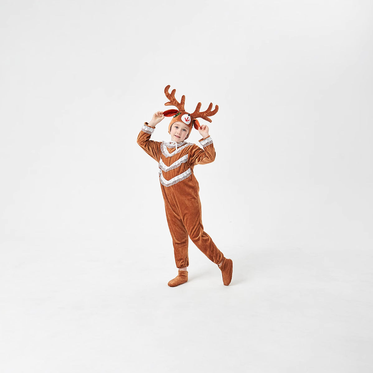 Reindeer Santa Deer Costume for Kids and Adults, costume photo 2