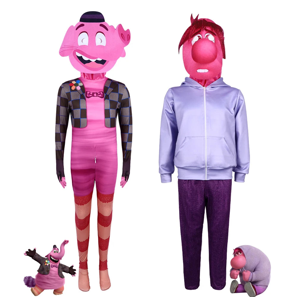 Inside Out 2 Cosplay  Anime Cartoon Character Joy Anxiety Costume For Adult Kids Halloween Dance wear Cosplay Costume Mask