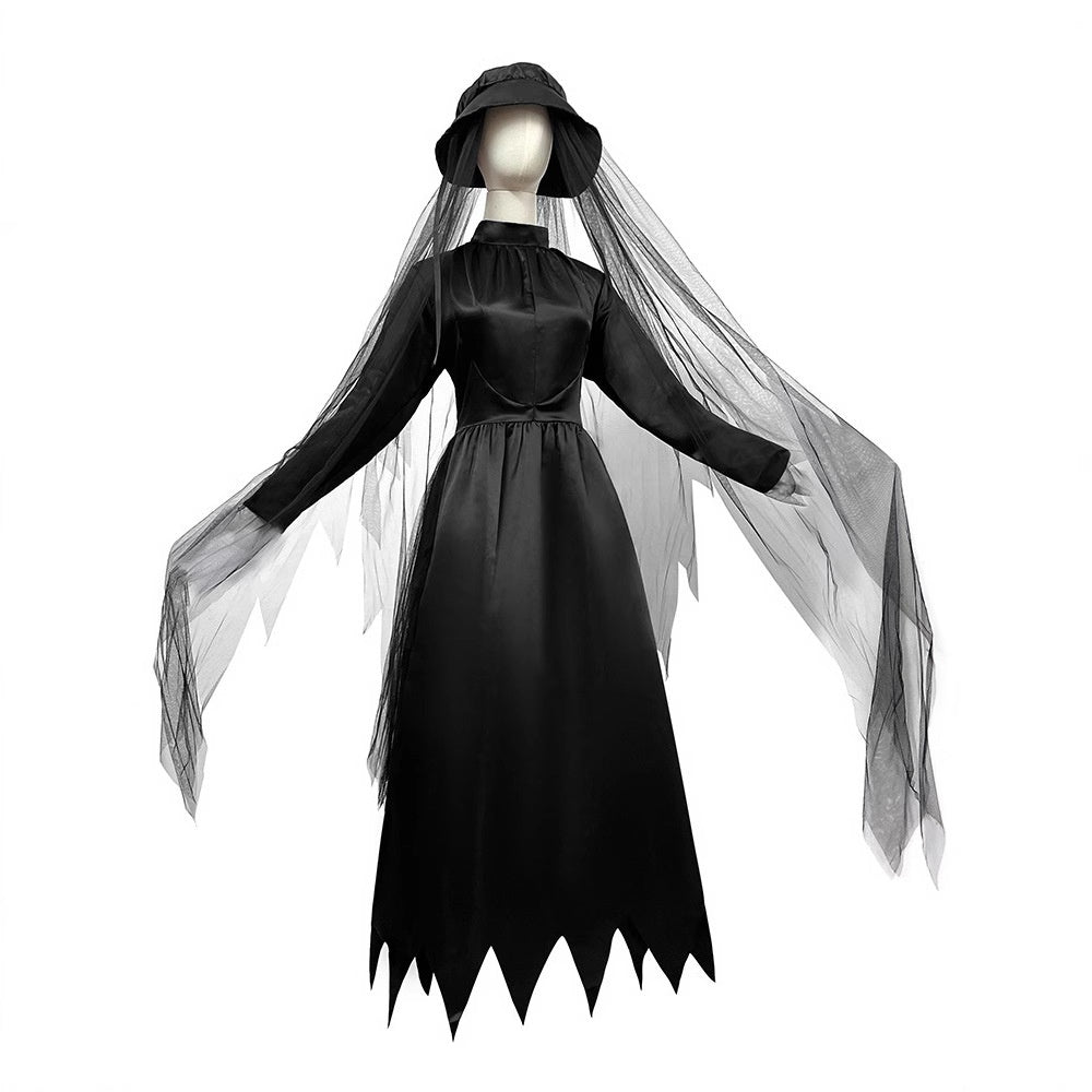 Death Goddess Witch Devil Costume for Women, product photo 2 on a white background