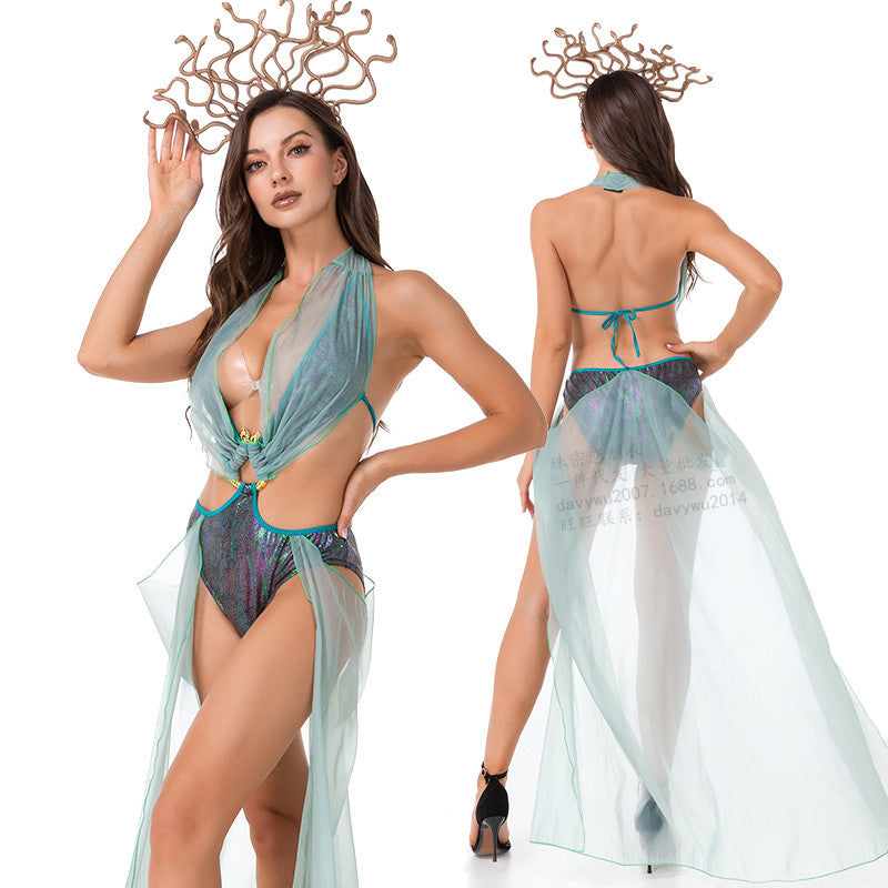Egyptian Queen Witch Roman Lady Costume for Women, costume photo