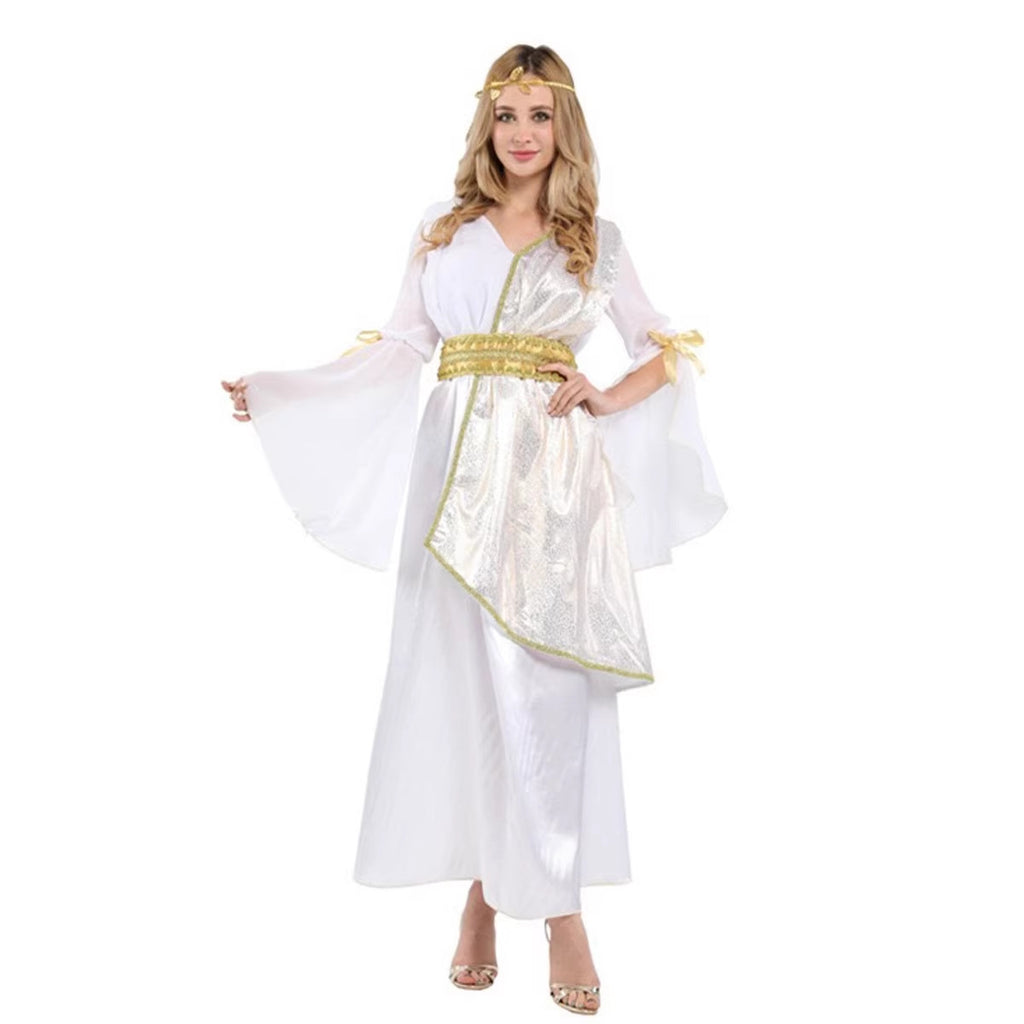 Cleopatra Greek Goddess Costume Adult Women Halloween Cosplay Athena
