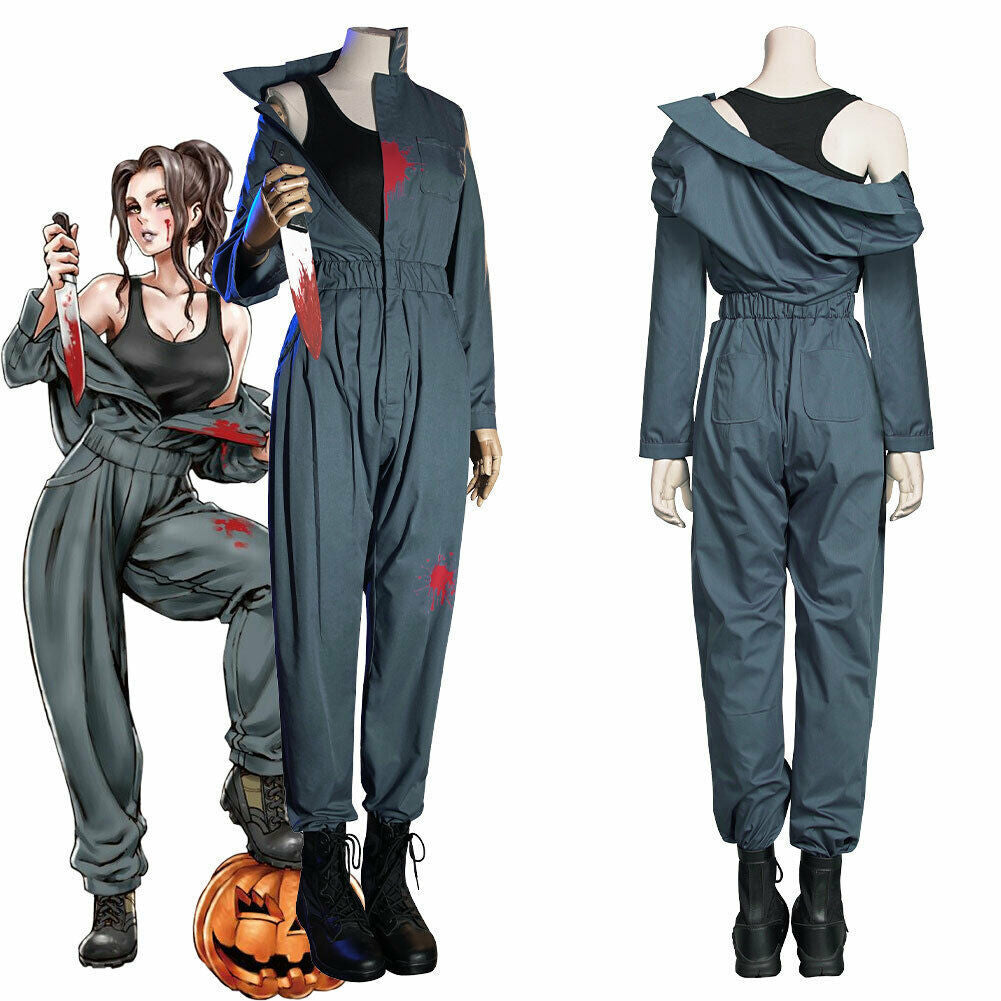 Horror Slasher Mechanic Uniform for Adults, costume photo