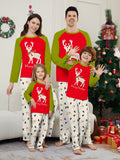 Christmas Deer Christmas Tree Letter Print Family Matching Pajamas Home Wear