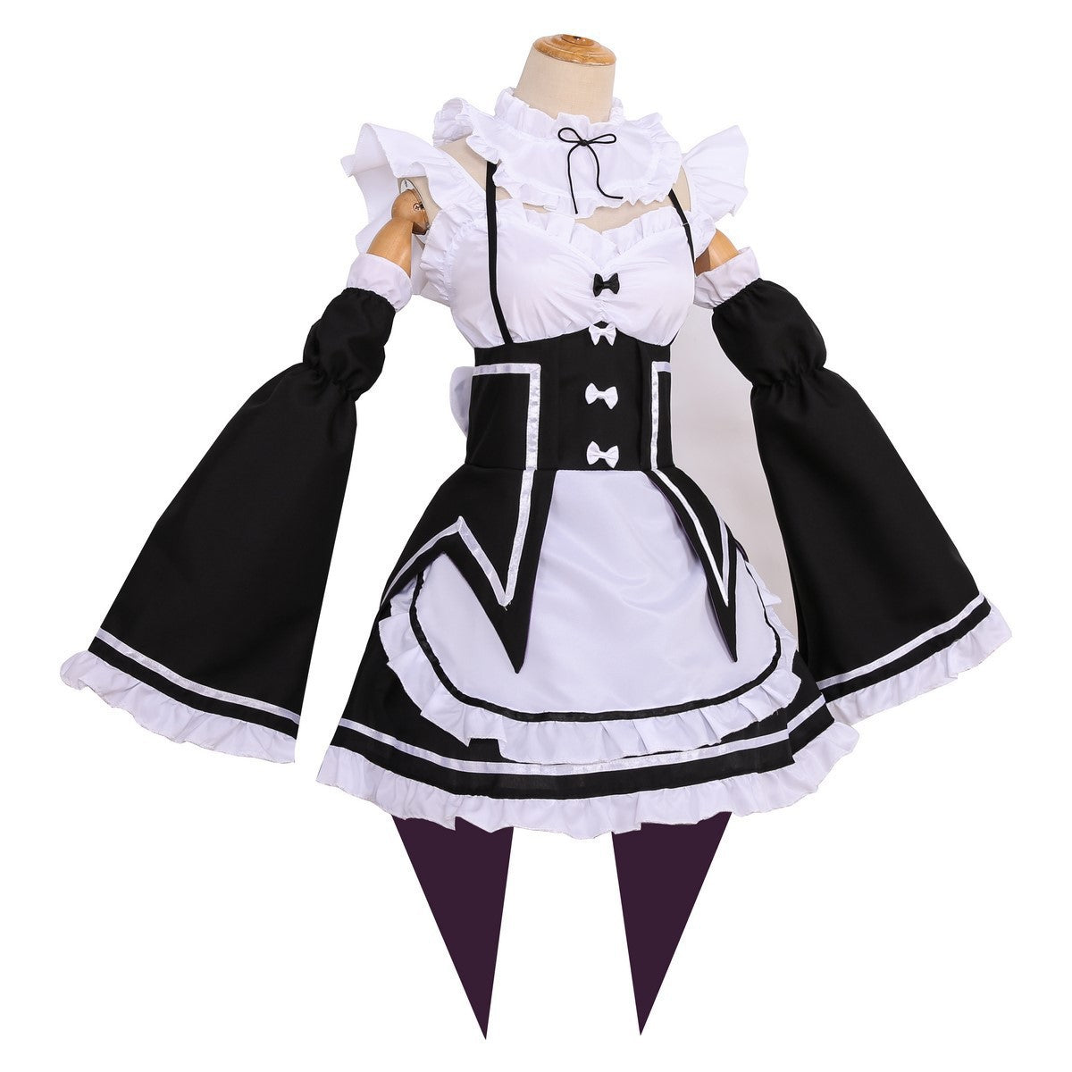 Re:Zero Rem Cosplay Costume Women Maid Dress Adult Halloween – photo 3