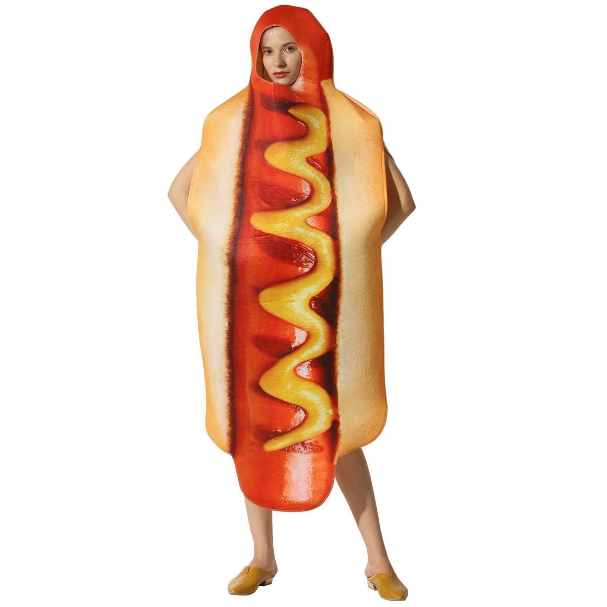 Party Costumes Hot Dog Cosplay for Adults, product photo 3 on a white background