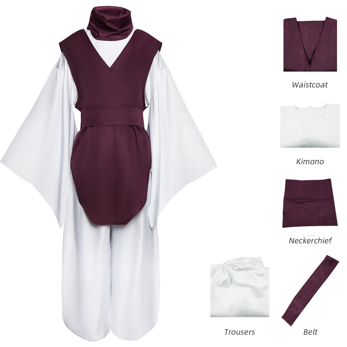 Anime Sorcerer Costume for Adults, costume photo 3