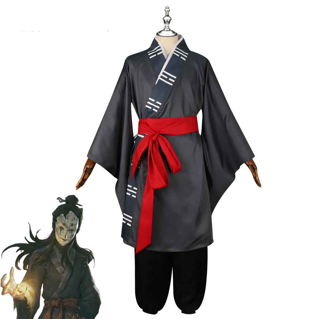 Black Myth Wukong Costume Adult Taoist Robe Cosplay Halloween Outfit