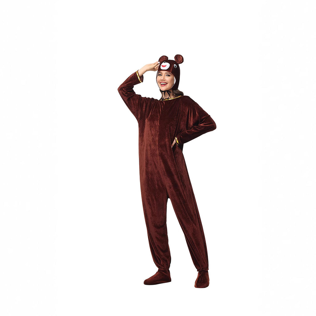 Brown Bear Animal Costume for Kids and Adults, product photo 4 on a white background