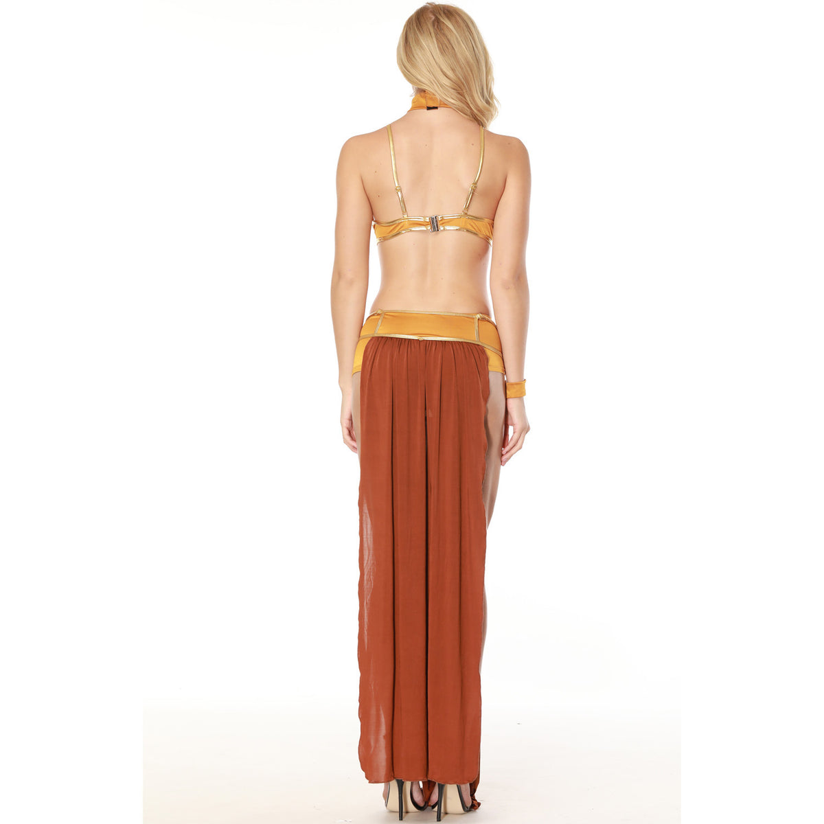 Glamorous Long Skirt Costume Women Halloween Cosplay Stage Dress