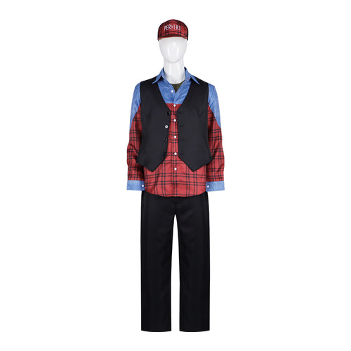 Better Man Robbie Williams Costume for Adults, front view on a white background