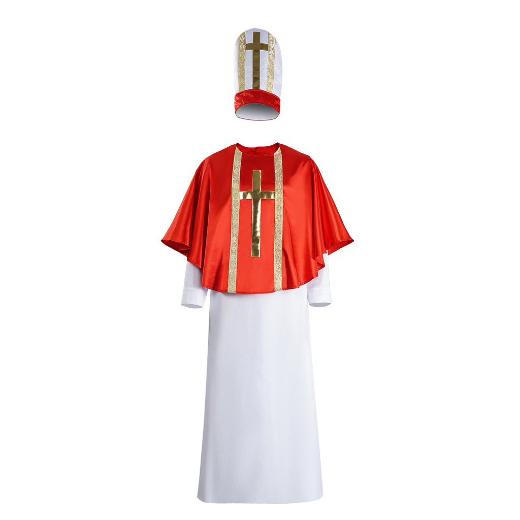 Priest Robe for Men, front view on a white background