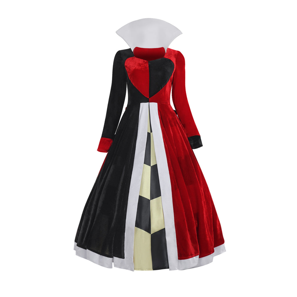 Alice in Wonderland Queen of Hearts Costume Adult Halloween Cosplay