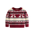 Vintage sweater Christmas reindeer pullover knit sweater