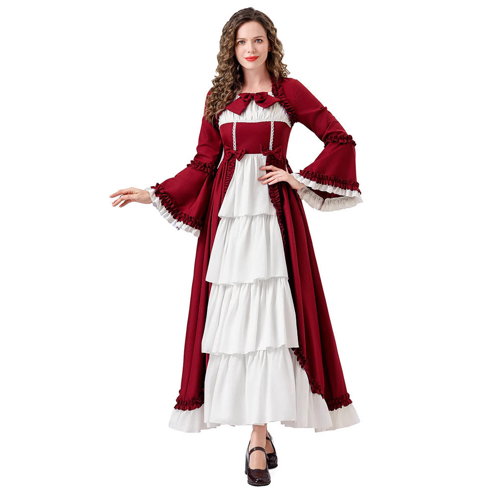 Medieval Renaissance Court Princess Dress for Women, product photo 3 on a white background