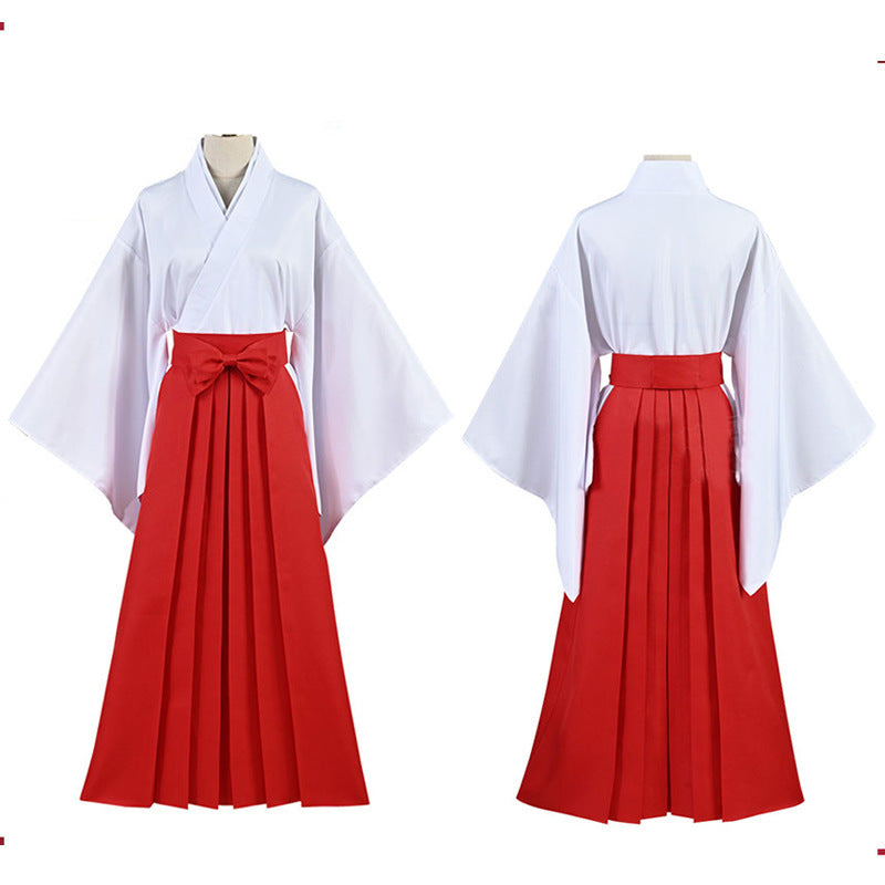 Anime Sorcerer School Uniform for Adults, front view on a white background