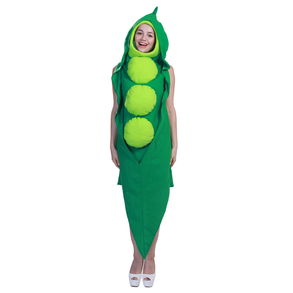Food pea cosplay costume festival carnival vegetable stage costume halloween