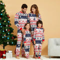 Christmas Onesi Sleepwear Jumpsuit Reindeer Snowflake Geometric Festival Family Matching Onsie Pajamas Casual Nightwear Homewear