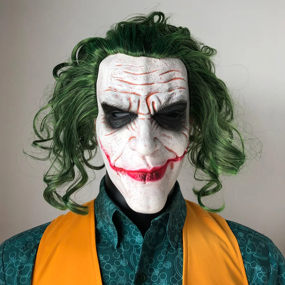 Villain Clown Latex Mask for Adults, costume photo 3