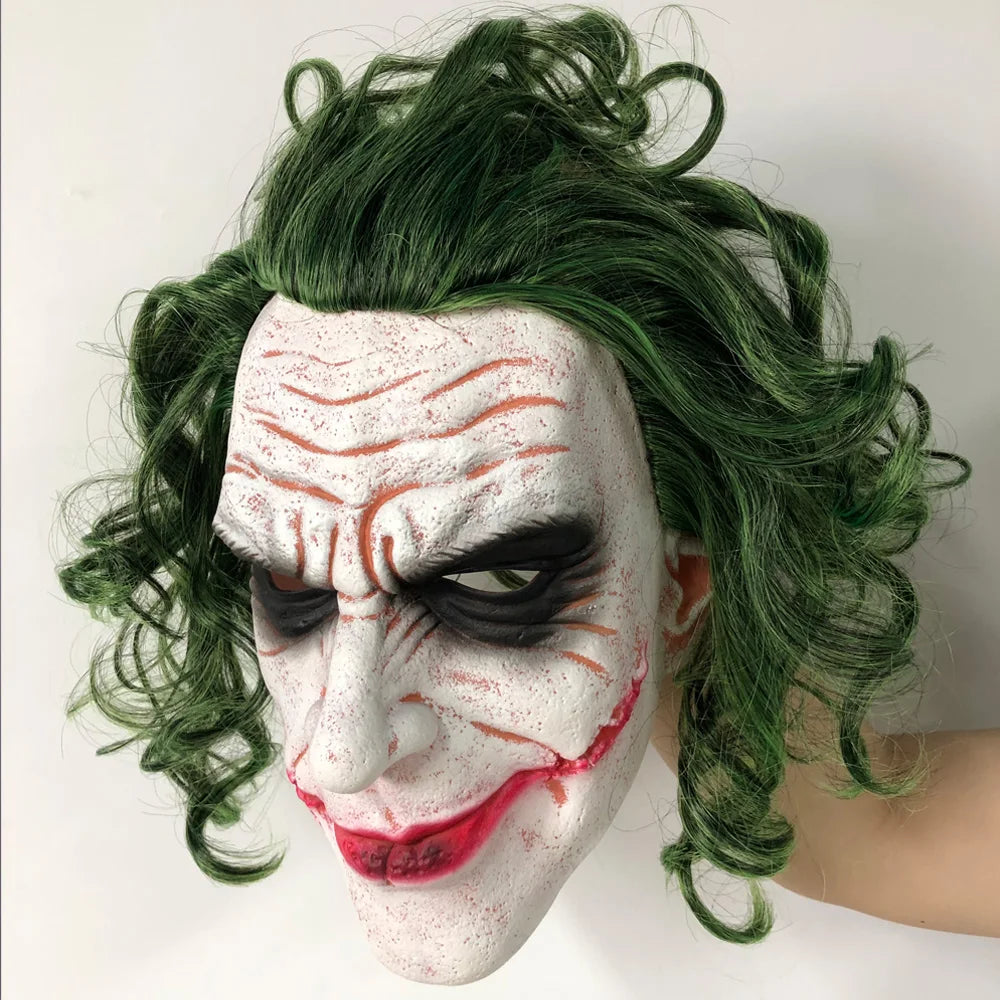 Villain Clown Latex Mask for Adults, costume photo 5