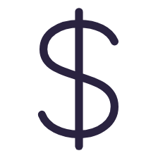 Dollar sign icon